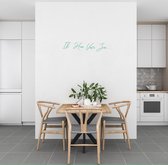 Muursticker - Ik Hou Van Jou   - 40,6 x 210,7 - Groen
