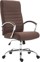 CLP XL Valais Bureaustoel - Ergonomisch - Met armleuningen - Voor volwassenen - Stof - bruin