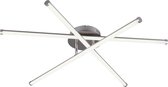 LED Plafondlamp WiZ - Smart LED - Plafondverlichting - Trion Samada - 24W - Aanpasbare Kleur - Rond - Mat Nikkel - Aluminium - BSE