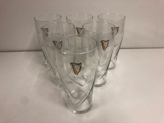 Guinness Pint Glazen 568 ml - 6 stuks - Guinness