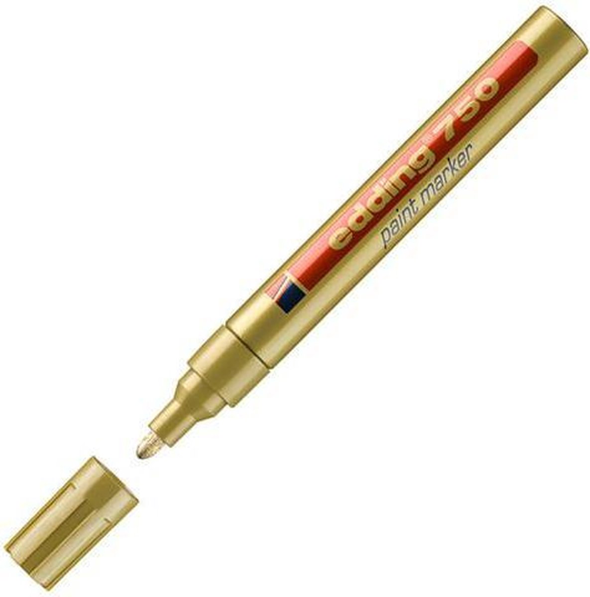Viltstift edding 750 lakmarker rond goud 2-4mm - 10 stuks - 10 stuks