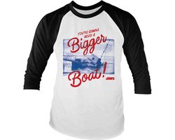 Jaws - You're Gonna Need A Bigger Boat Raglan top - M - Wit/Zwart