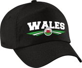 Wales landen pet  / baseball cap zwart kinderen