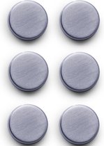 6x Ronde magneten extra sterk RVS 2,7 cm - Zeller - Kantoorbenodigdheden - Zeller - Kantoorbenodigdheden - Extra sterke magneten - Magnetische rondjes