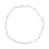 Melady Kralen Armband 50beads*4mm Transparant Glas Rond Kralen Armband Dames Armbandjes Sieraden Dames