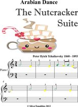 Arabian Dance the Nutcracker Suite Beginner Piano Sheet Music with Colored Notes
