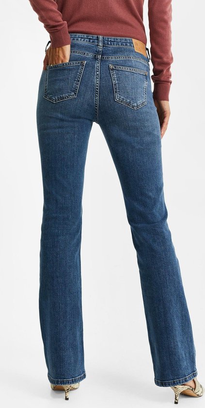 WE Fashion Dames mid rise bootcut jeans | bol.com