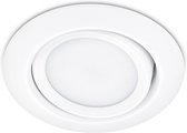 LED Spot - Inbouwspot - Trion Roluno - 5W - Warm Wit 3000K - Rond - Mat Wit - Aluminium - Ø80 - BES LED