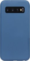 ADEL Premium Siliconen Back Cover Softcase Hoesje Geschikt voor Samsung Galaxy S10 Plus - Blauw