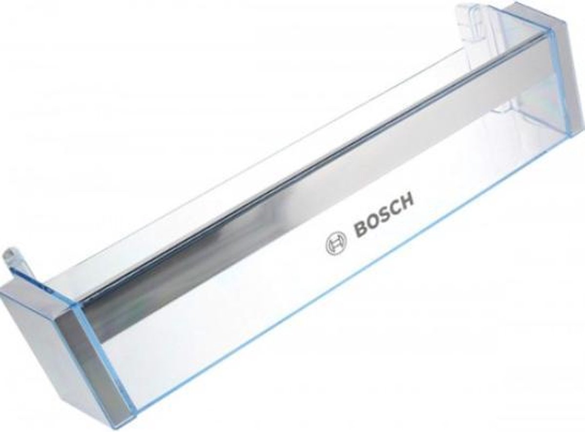 belofte spier Steil Bosch Siemens flessenrek flessenbak koelkast 470x120x100mm transparant  flessenhouder | bol.com
