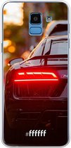 Samsung Galaxy J6 (2018) Hoesje Transparant TPU Case - Audi R8 Back #ffffff