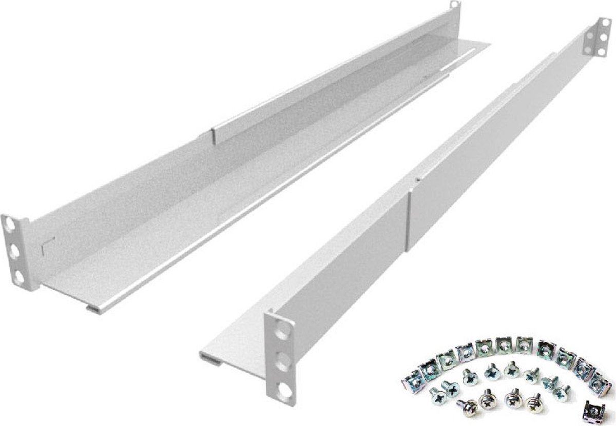 ROLINE UPS 19'' railkit 2HE 60-90 cm, 2HE, grijs