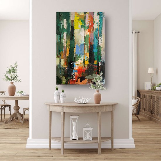 Décoration murale expressionnisme abstrait - Tableaux d'art moderne - Peinture sur toile Salon - Décoration murale classique - Toile cuisine - Toile de décoration murale chambre 60x90 cm