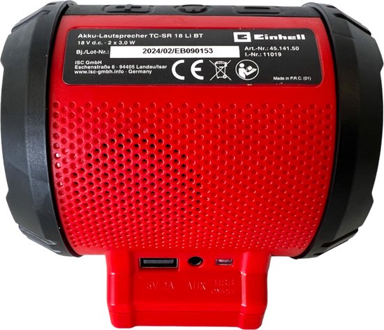 Einhell Akülü Hoparlör TC-SR 18 Li BT - Solo Power X-Change (Lityum-İyon, maksim Einhell Akülü Hoparlör TC-SR 18 Li BT - Solo Power X-Change (Lityum-İyon, maksim