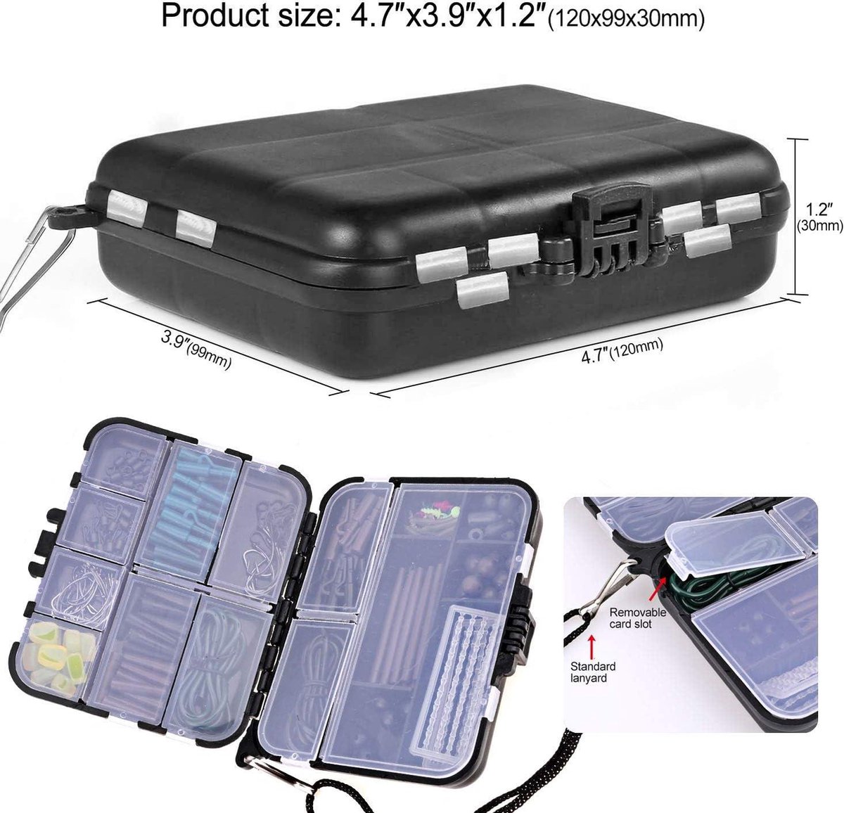 BOÎTE D'ACCESSOIRES DE Pêche à La Mouche, Boîte De Matériel De Pêche