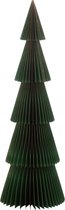J-Line sapin de Noël Pliable - papier - vert foncé/cuivre - small