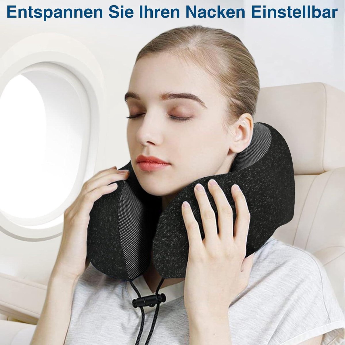 jiaao Nekkussen vliegtuig, reiskussen, 100% traagschuim