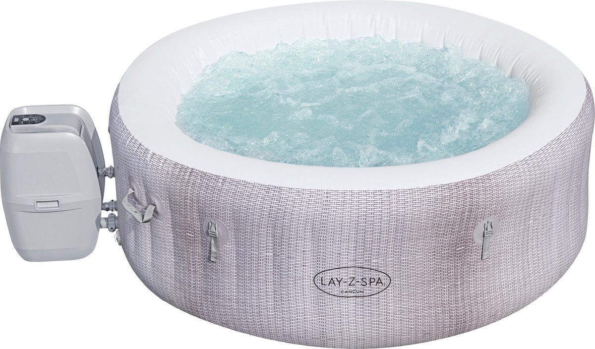 Lay-Z-Spa Cancun AirJet opblaasbare spa - 2 tot 4 personen - Ø 180 x 66 cm