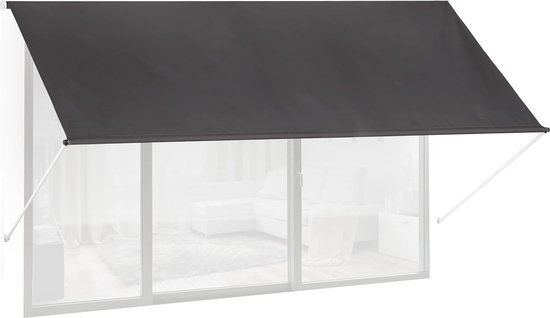 Relaxdays zonnescherm HxB: 120x400 cm, zonwering voor