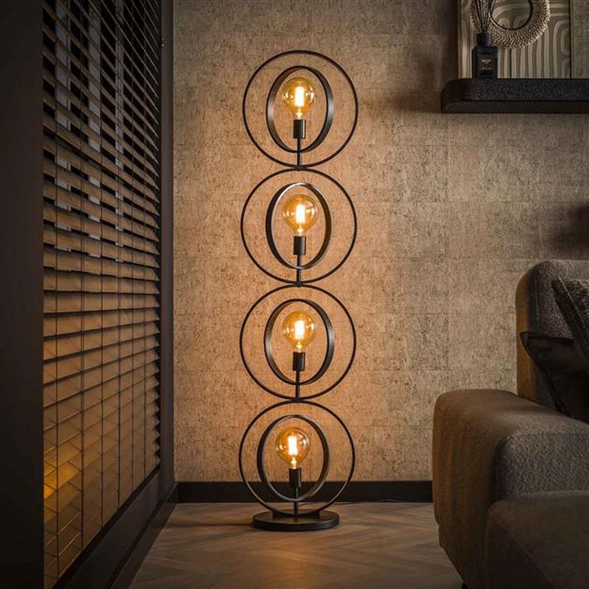 Hoyz Collection - Vloerlamp 4l Turn Around Xl - Charcoal