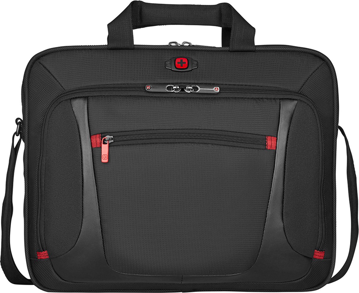 WENGER Laptoptas Business tas met laptopvak Sensor 15'' Briefcase Black Zwart