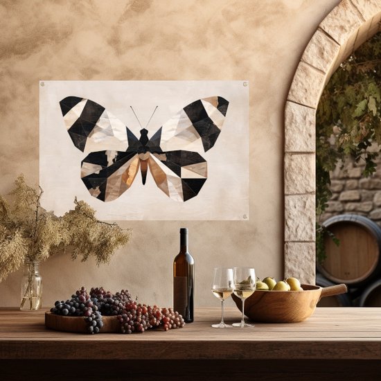 Affiche papillon - Affiche de jardin Animaux - Posters de jardin Texture - Posters de jardin - Affiche de clôture - Décoration de Jardin pour affiche de jardin extérieur 150x100 cm