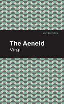 Livre The Aeneid de Virgile avec un motif géométrique de cercles vert menthe et gris.