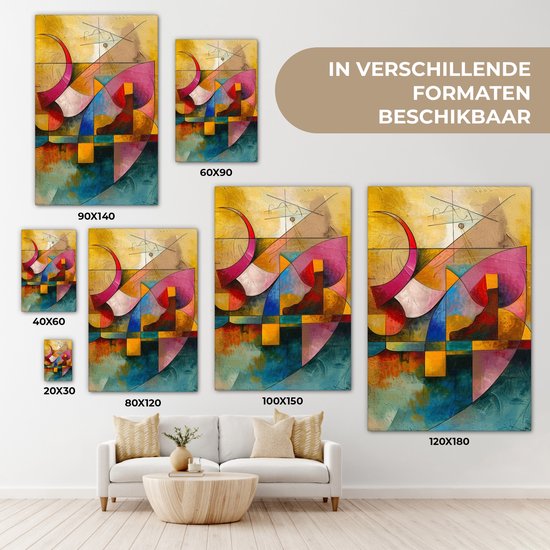Peinture sur toile 120x180 cm - Décoration murale Art - Abstrait - Esthétique - Coloré - Art - Décoration murale salon - Décoration chambre moderne - Tableaux abstraits