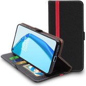 ebestStar - Hoes voor OnePlus 9 Pro, Wallet Etui, Book case hoesje, Zwart, Rood