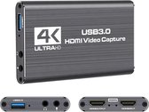 Naova Video Capture Card - 4K UltraHD Game Capture - HDMI 4K@60Hz - 3,5 Mm Microfoon En Audio-Ingang/Uitgang - USB 3.0 - Plug & Play