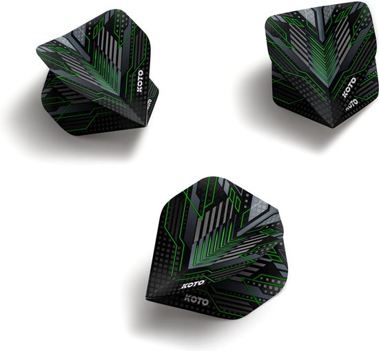 KOTO ZIZ-Matrix NO2 Green - Dart Flights van KOTO — afbeelding 4