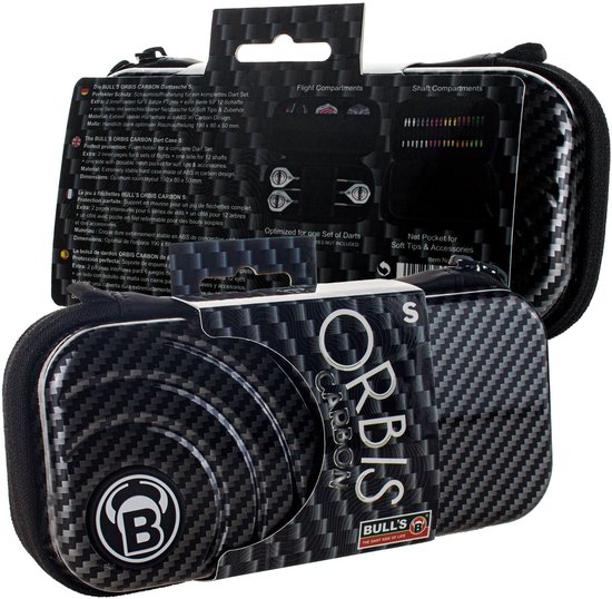 BULL'S Orbis Small Dartcase Carbon - Darts van Bull's — afbeelding 2