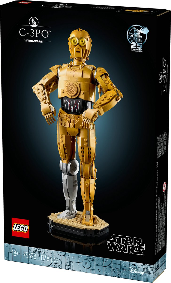 LEGO Star Wars - C-3PO Decoratie Bouwpakket met Droid Figuur - 75398 — afbeelding 18
