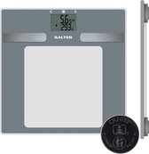 Bol.com Salter Dashboard Glass Analyser Badkamer weegschaal meten Muscle Mass & BMI zilver aanbieding