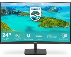 Philips 241E1SCA - Full HD Curved Monitor - 24 Inch