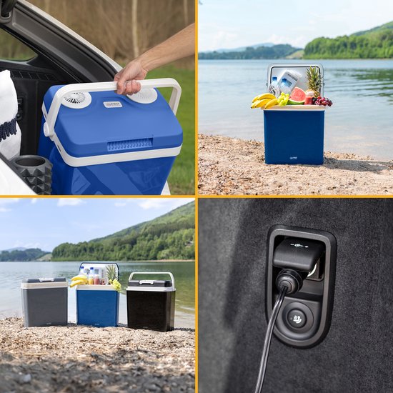 TZS First Austria Elektrische Koelbox - 32L - 12V en 230 volt - Frigobox -Koelen en Verwarmen - Blauw van TZS First Austria — afbeelding 3