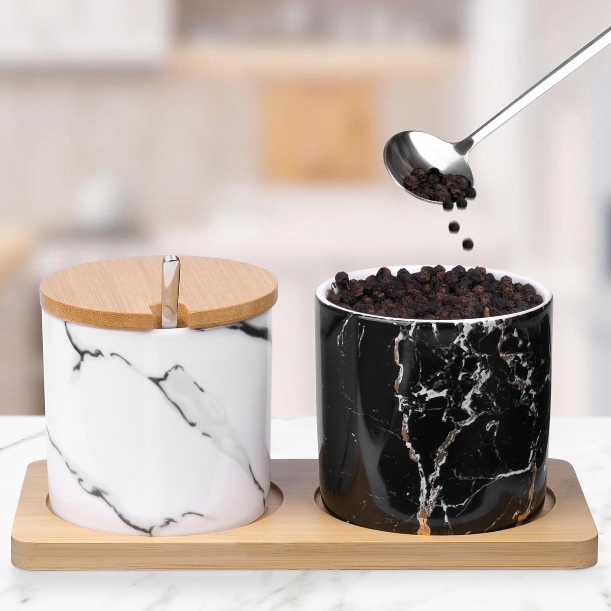 Puckator Zout & Peper Set - Keramische Vleermuis Vorm, Leuk Keukengerei Voor Kruiden