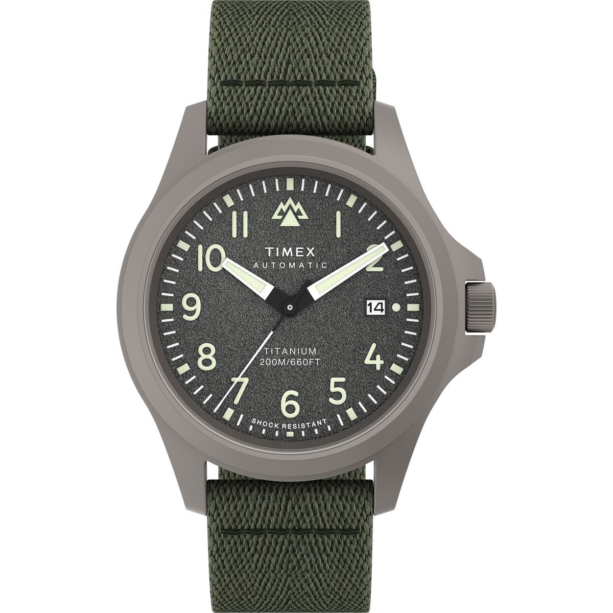 Timex Expedition North Automatic TW2V95300 Horloge - Textiel - Groen - Ø 41 mm