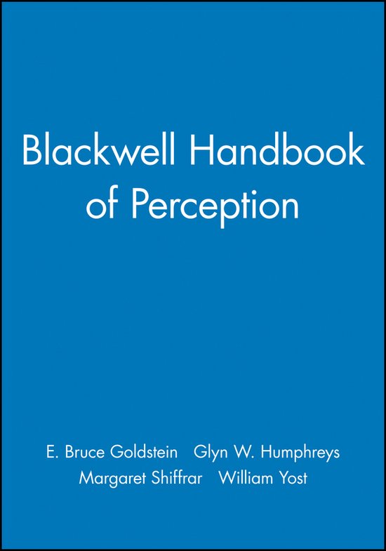 Blackwell Handbook Of Perception - cover