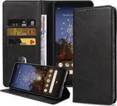 Smartphonica Telefoonhoesje geschikt voor Google Pixel 3A kunstleren hoesje met magnetische sluiting en pashouders book case - Zwart geschikt voor Google Pixel 3A
