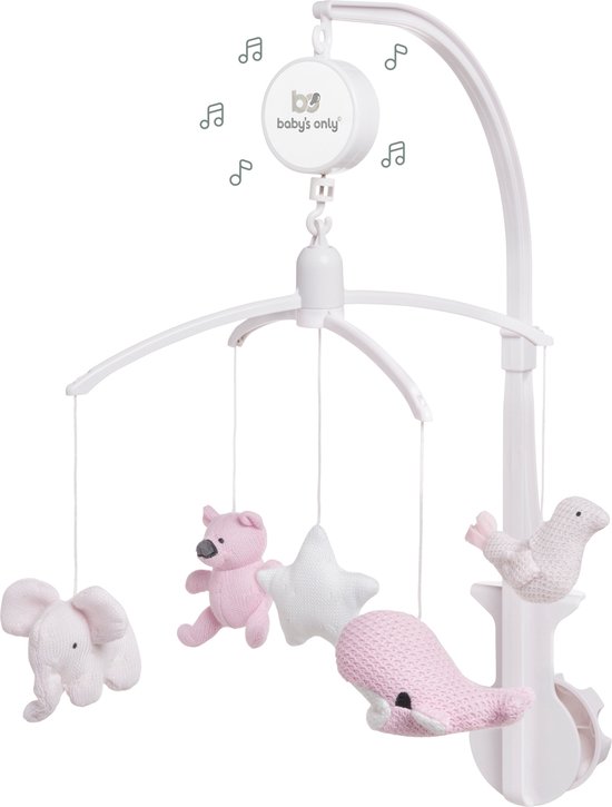Baby's Only Muziekmobiel - classic roze/baby roze/wit