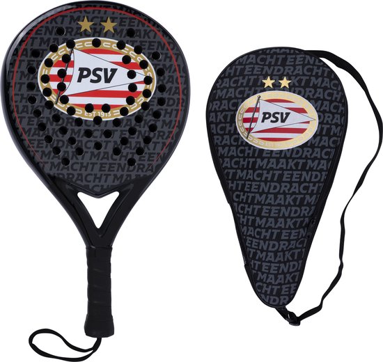 PSV Padel Racket - met Padel Tas - Ronde vorm - Sweetspot - Geschikt voor Alle Niveaus - Cadeau
