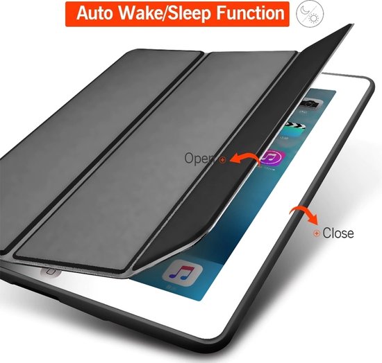 Mobiq - Étui flexible Tri-folio pour iPad 9.7 (2018/2017), pour iPad Air 2, pour iPad Air 1 - violet