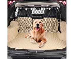 Hondenhek voor kofferbak - veiligheidsnet honden - autobeschermingsrooster - scheidingsrooster SUV - zwart 120 x 70 cm hondennet auto