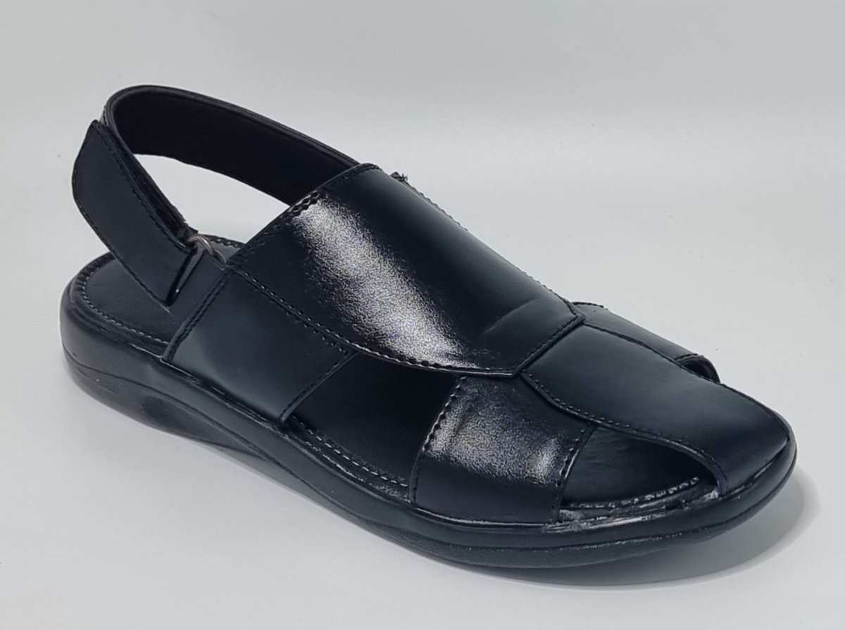 Millat - Sandalen Heren - Lichtgewicht Heren Sandalen - Cadeau voor Hem - Zacht Voetbed - Dichte Neus - Klittenband Sluiting - Zwart - Maat 40