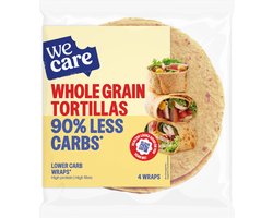3x WeCare Lower Carb Tortillas Volkoren 160 gr