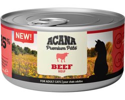 Acana Premium Kattenvoer Pâté Beef - 24 x 85 gr - Voordeelverpakking