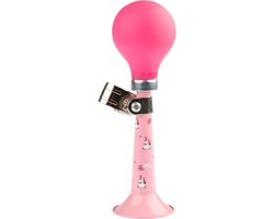 foto van Fietstoeter recht PexKids Hartjes - Wit met roze bol