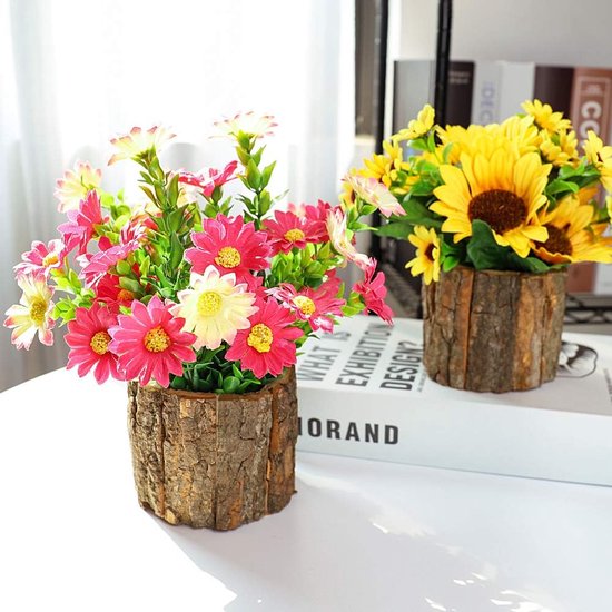 arricraft 26 Pcs Miniature Potted Plants, 10 Styles Adult Resin Plant