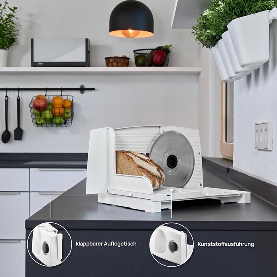 ritter E 16 Electric All-purpose Slicer & Bread Slicer Metal with ECO Motor Made in Germany Silver